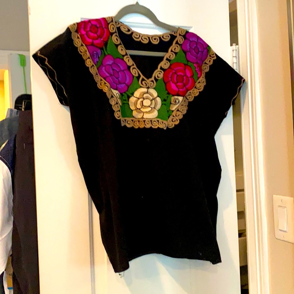 Mexican embroidered top